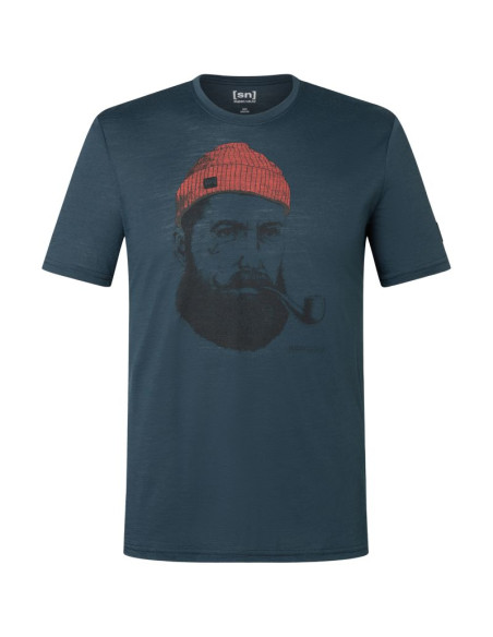 Koszulka z krótkim rękawem męska super.natural m sn sailor tee granatowa