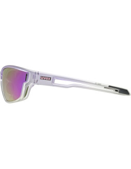 Okulary rowerowe uvex sportstyle 806 - purple fade/mirror purple