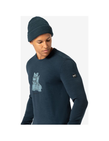 Czapka zimowa super.natural city beanie - blueberry