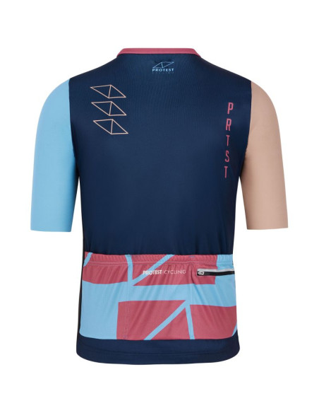 Bluza na rower z suwakiem męska protest prtsefs granatowa