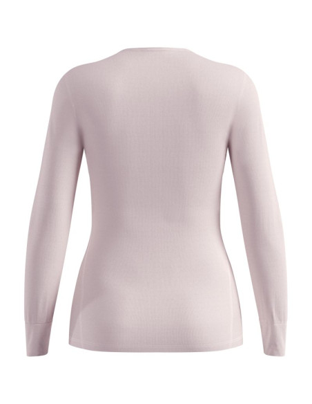 Koszulka termoaktywna z długim rękawem damska odlo active warm bl top crew neck l/s różowa