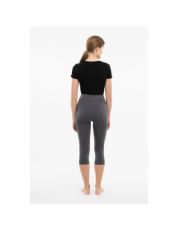 Legginsy termoaktywne damskie viking base layer tende 3/4 pants - dark grey rozmiar: m