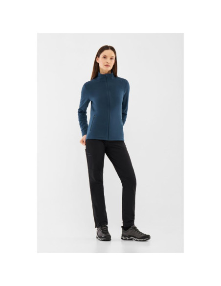 Bluza polarowa damska viking midlayer fleece tesero polartec - navy rozmiar: s