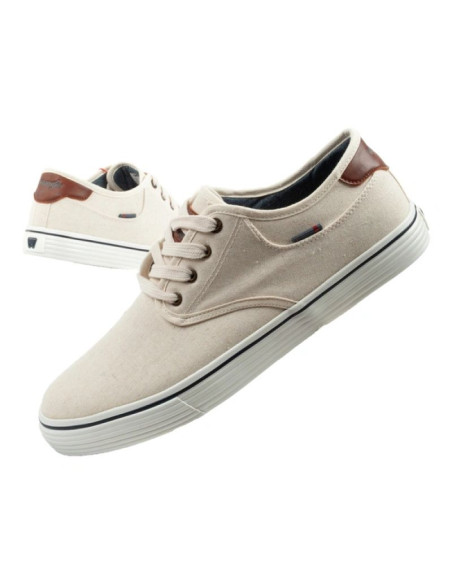 Wrangler buty męskie sportowe calypso derby trampki ecru modne wygodne