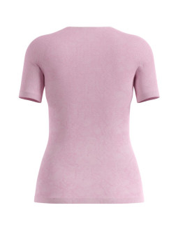 Koszulka damska odlo bl top crew neck s/s performance light - rain dye różowa