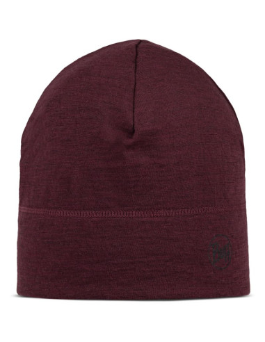Czapka termoaktywna buff lightweight merino wool hat - solid garnet rozmiar: m
