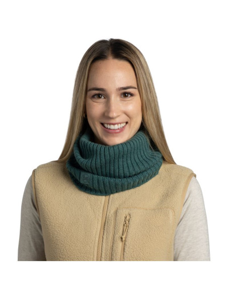 Bandana buff knitted neckwarmer norval green