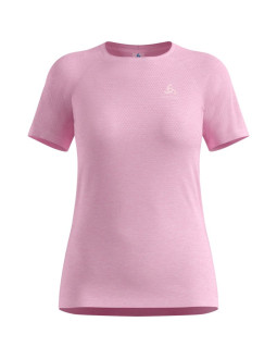 Koszulka damska odlo t-shirt crew neck s/s essential seamless różowa   s