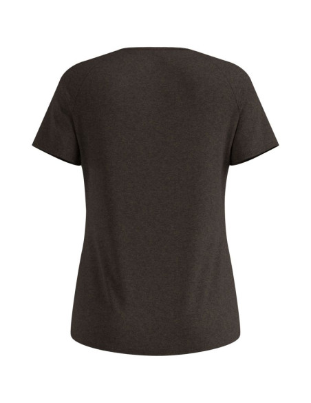 Koszulka z krótkim rękawem damska odlo essential 365 t-shirt crew neck s/s brązowa