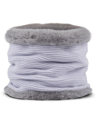 Bandana buff knitted neckwarmer kesha crystal?grey