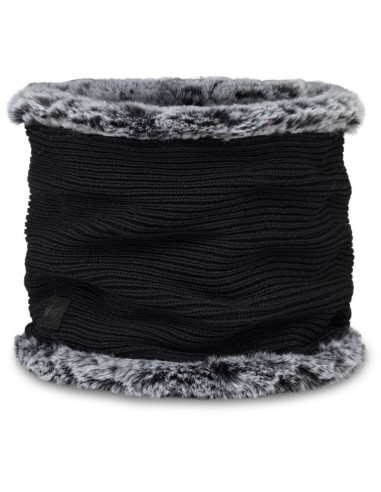 Bandana buff knitted neckwarmer kesha black