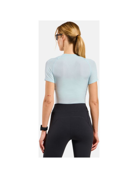 Koszulka damska odlo bl top crew neck s/s performance x-light niebieska