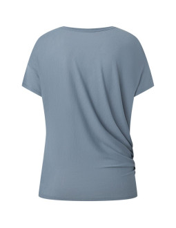 Koszulka z krótkim rękawkiem damska super.natural yoga losee tee  szara