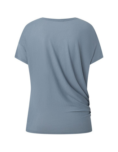Koszulka z krótkim rękawkiem damska super.natural yoga losee tee  szara