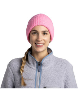 Czapka buff knitted beanie irna coral pink 2
