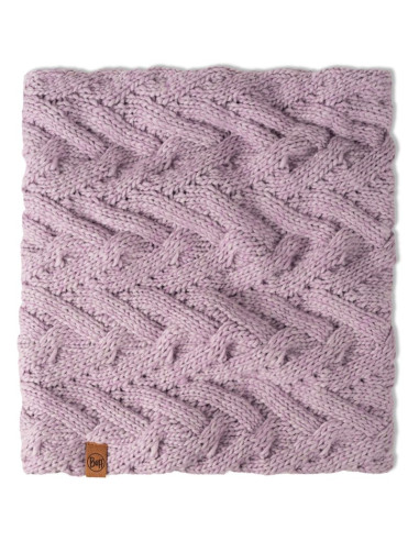 Bandana buff knitted & fleece neck warmer caryn lilac ice