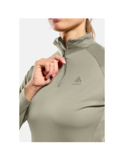 Bluza damska odlo essential 1/2 zip mid layer szara