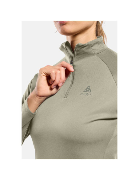 Bluza damska odlo essential 1/2 zip mid layer szara