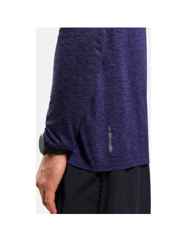 Koszulka męska odlo essential seamless t-shirt crew neck l/s niebieska