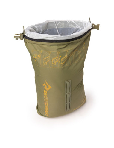 Worek na śmieci sea to summit trash dry bag 10l - burnt olive