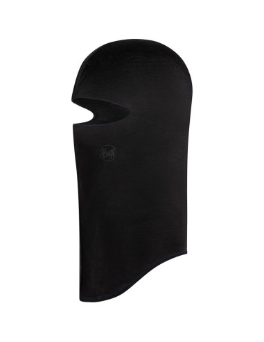 Kominiarka buff merino lightweight balaclava - solid black
