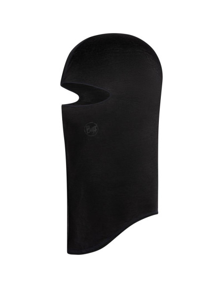 Kominiarka buff merino lightweight balaclava - solid black