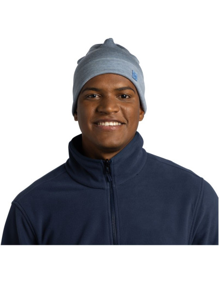 Czapka zimowa buff heavyweight merino wool hat - solidight blue rozmiar: m