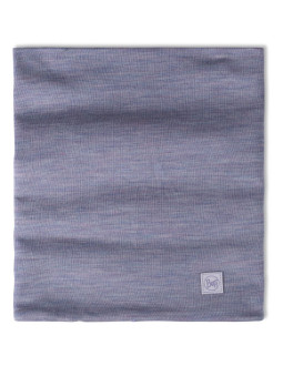 Bandana buff merino heavyweight neck warmer solid iris