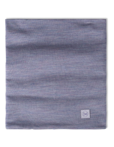 Bandana buff merino heavyweight neck warmer solid iris