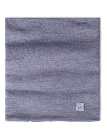 Bandana buff merino heavyweight neck warmer solid iris