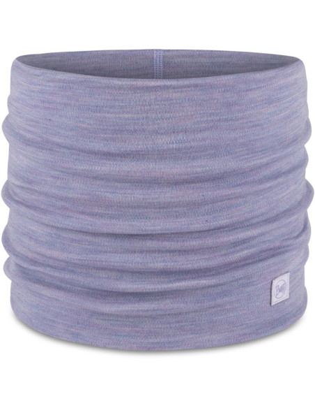 Bandana buff merino heavyweight neck warmer solid iris