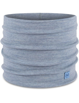 Bandana buff merino heavyweight neck warmer solid light blue