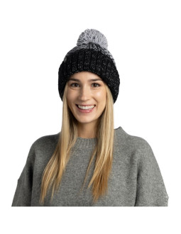 Czapka buff knitted & fleece band beanie akna graphite