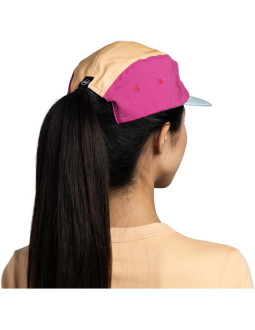 Czapka z daszkiem buff 5 panel go cap lagua pink s/m