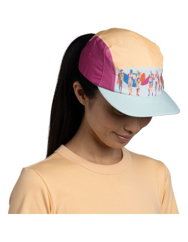 Czapka z daszkiem buff 5 panel go cap lagua pink s/m