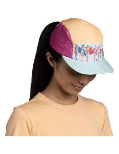 Czapka z daszkiem buff 5 panel go cap lagua pink s/m