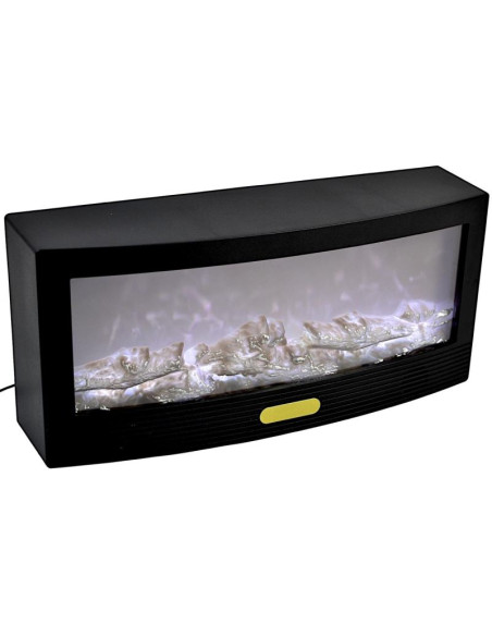 Kominek dekoracyjny 50x23 cm led 3d usb pilot efekt ognia zmiana kolorów