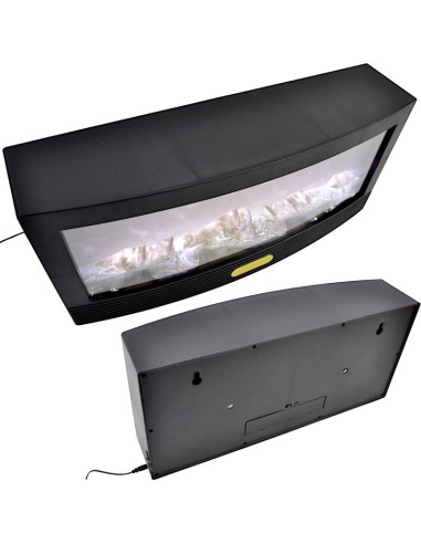 Kominek dekoracyjny 50x23 cm led 3d usb pilot efekt ognia zmiana kolorów