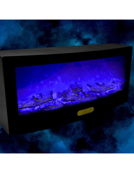 Kominek dekoracyjny 50x23 cm led 3d usb pilot efekt ognia zmiana kolorów