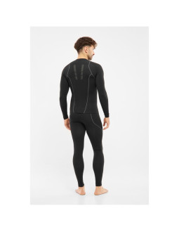 Bluza termoaktywna viking base layer eiger 2.0 longsleeve - black/grey rozmiar: xl 2