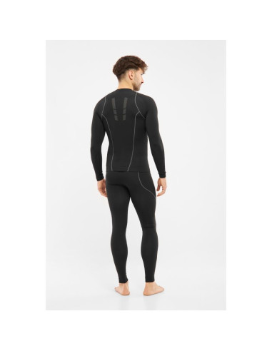 Bluza termoaktywna viking base layer eiger 2.0 longsleeve - black/grey rozmiar: xl