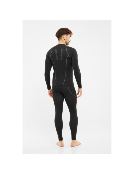Bluza termoaktywna viking base layer eiger 2.0 longsleeve - black/grey rozmiar: xl