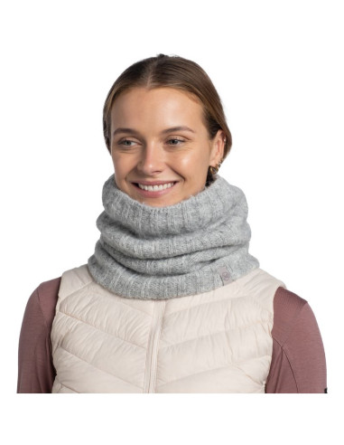 Bandana buff knitted neckwarmer nerla grey