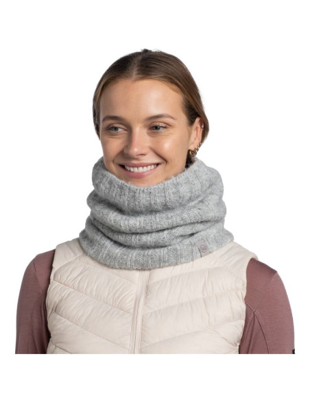 Bandana buff knitted neckwarmer nerla grey