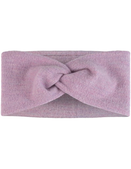 Opaska buff merino fleece headband solid lilac sand