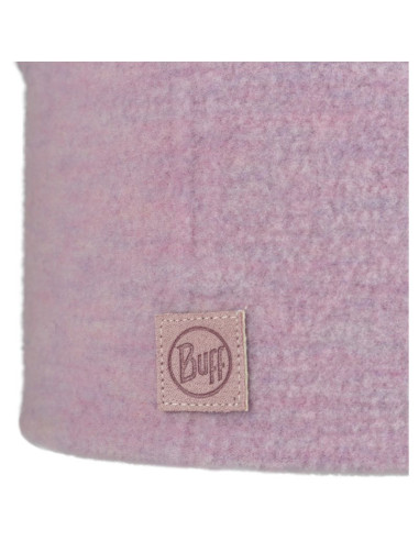 Opaska buff merino fleece headband solid lilac sand