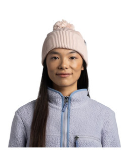 Czapka buff knitted beanie renvi peach beige