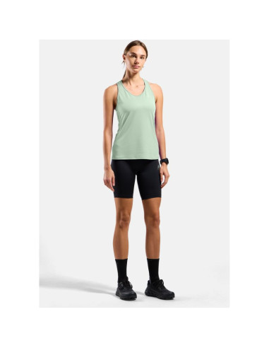 Koszulka bez rękawów damska odlo essential tank crew neck zielona
