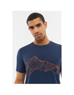 T-shirt męski viking lenta bamboo light man niebieski   xl