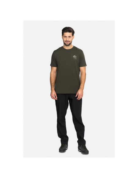 T-shirt męski viking lenta bamboo light man ciemno zielony   m